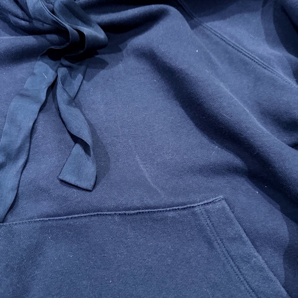 Banana Republic Navy Blue Hoodie with Satin Drawstring - Picture 4 of 7